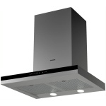 Campana de pared inox y borde de vidrio negro de 60cm - Image 5