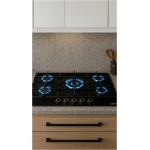 Anafe Nodor a Gas de vidrio templado negro 5 zonas 90 cm - Image 6